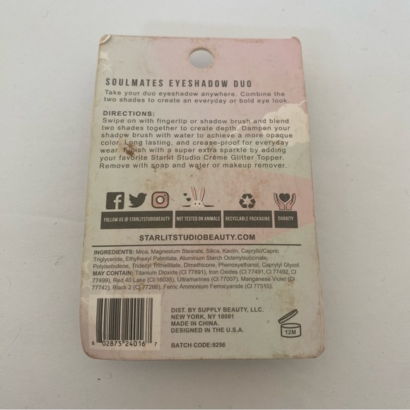 Starlit Studio Soulmates Eyeshadow Duo - Mischief - 0.07oz Green Matte Shimmer - Picture 2 of 2